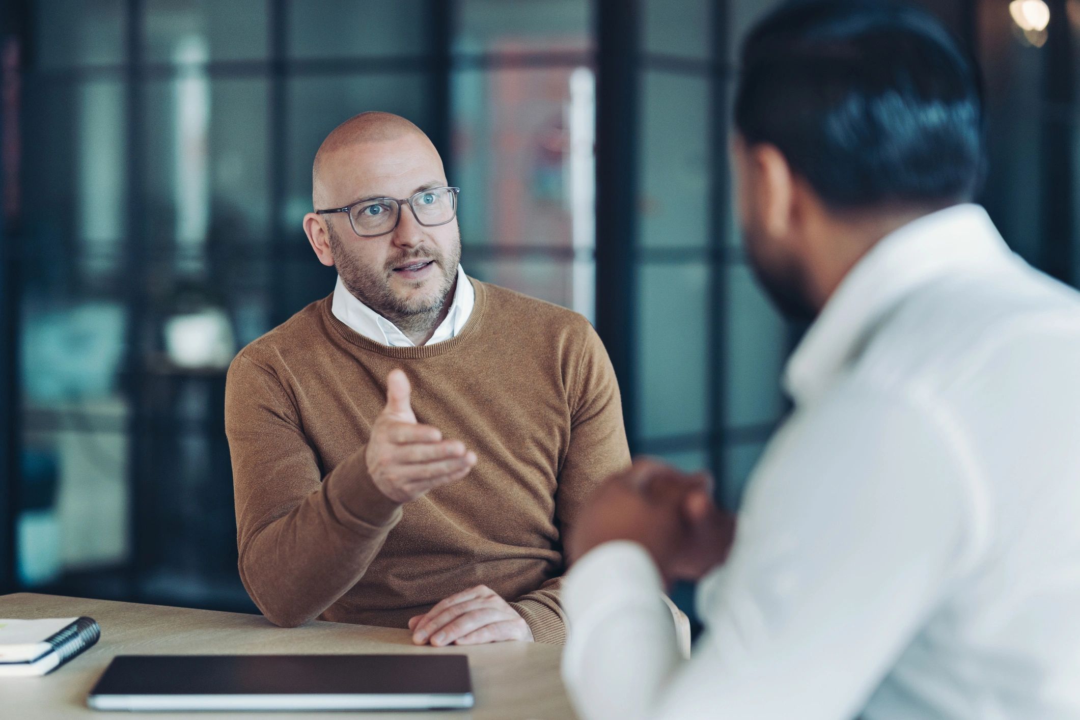 Executive consultation in a professional office